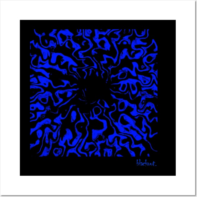 Vector Organic Blue Sun by Blackout Design Wall Art by Blackout Design